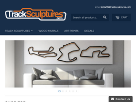 tracksculptures.com homepage screenshot