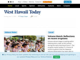 'westhawaiitoday.com' screenshot