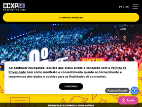 'ccxp.com.br' screenshot