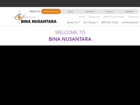 'binus.edu' screenshot