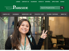 'uwp.edu' screenshot