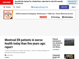 'montrealgazette.com' screenshot