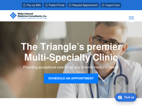 'wakeinternalmedicine.com' screenshot