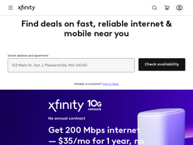 'comcast.com' screenshot