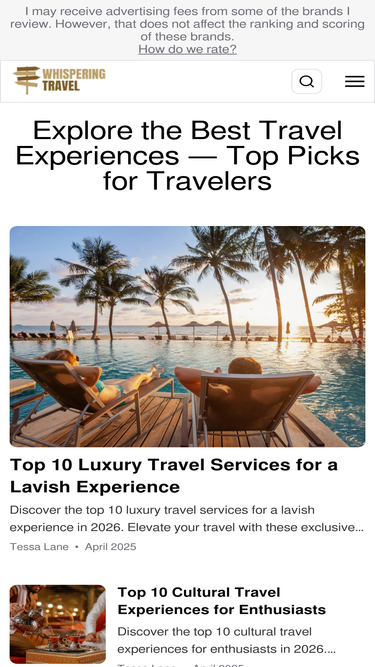 whisperingtravel.com