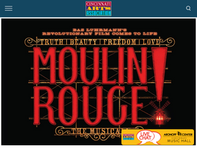 'cincinnatiarts.org' screenshot