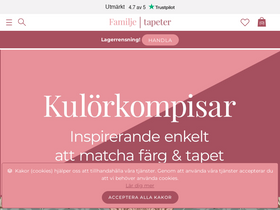 'familjetapeter.se' screenshot