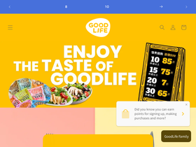 goodlifechicken.com homepage screenshot