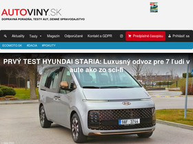 'autoviny.sk' screenshot