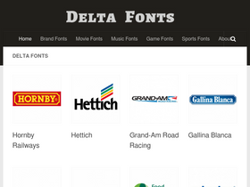 'deltafonts.com' screenshot