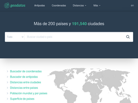 'geodatos.net' screenshot