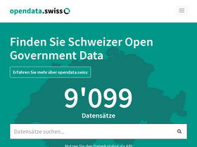 'opendata.swiss' screenshot