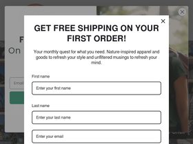 drinkinnature.com homepage screenshot