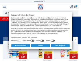 'aldi-nord.de' screenshot