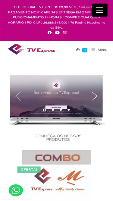 TVExpress Código de Recarga Anual - Recargas 24h