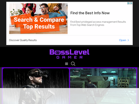'bosslevelgamer.com' screenshot