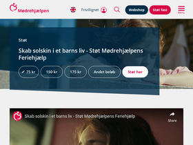 'moedrehjaelpen.dk' screenshot