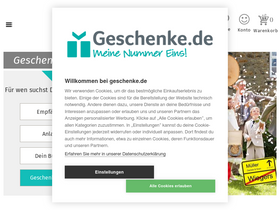 'geschenke.de' screenshot