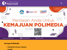 'polimedia.ac.id' screenshot