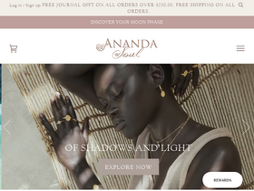 'anandasoul.com' screenshot
