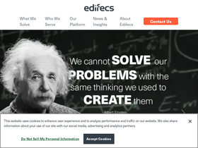 'edifecs.com' screenshot