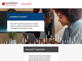 'accurint.com' screenshot