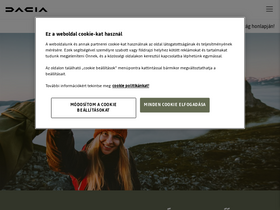 'dacia.hu' screenshot