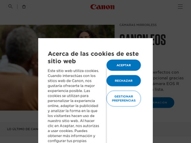 'canon.es' screenshot