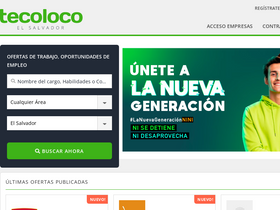 'tecoloco.com.sv' screenshot