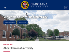 'carolinau.edu' screenshot