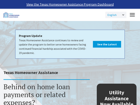 'texashomeownerassistance.com' screenshot