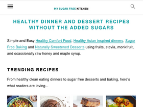 'mysugarfreekitchen.com' screenshot