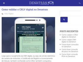 'denatran.org' screenshot