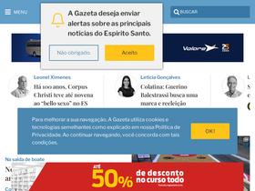 'gazetaonline.com.br' screenshot