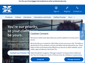 'halifax-intermediaries.co.uk' screenshot