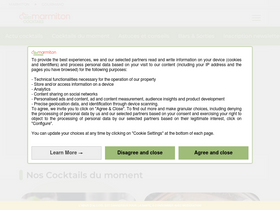 '1001cocktails.com' screenshot