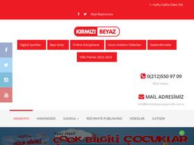 'kirmizibeyazyayincilik.com.tr' screenshot