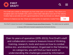 'firstdraftnews.org' screenshot