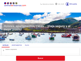 'centraldereservas.com' screenshot