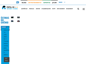 'portaldogremista.com.br' screenshot