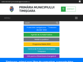 'primariatm.ro' screenshot