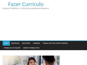 'fazercurriculo.online' screenshot