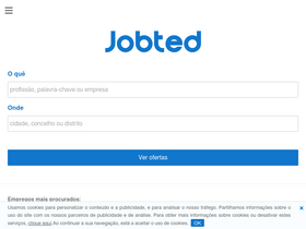 'jobted.pt' screenshot
