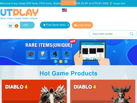 'utplay.com' screenshot
