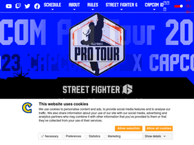 'capcomprotour.com' screenshot