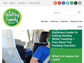 'healthyfamilyproject.com' screenshot