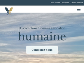 'complexefunerairecarlsavard.com' screenshot