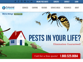 'colonialpest.com' screenshot