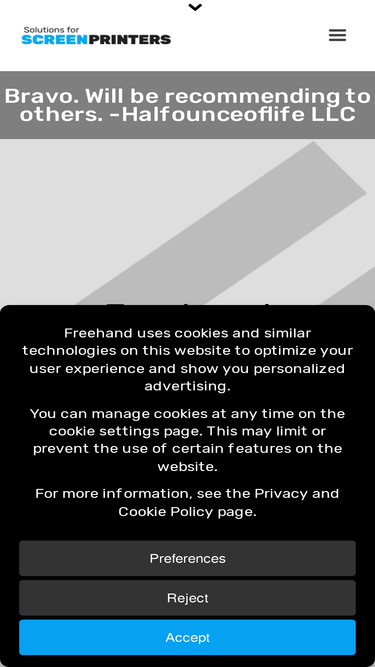 solutionsforscreenprinters.com