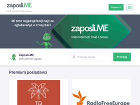 'zaposli.me' screenshot